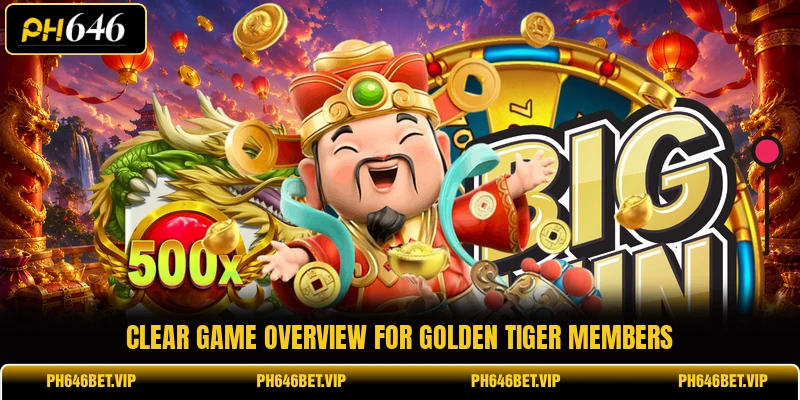 Clear game overview for Golden Tiger members