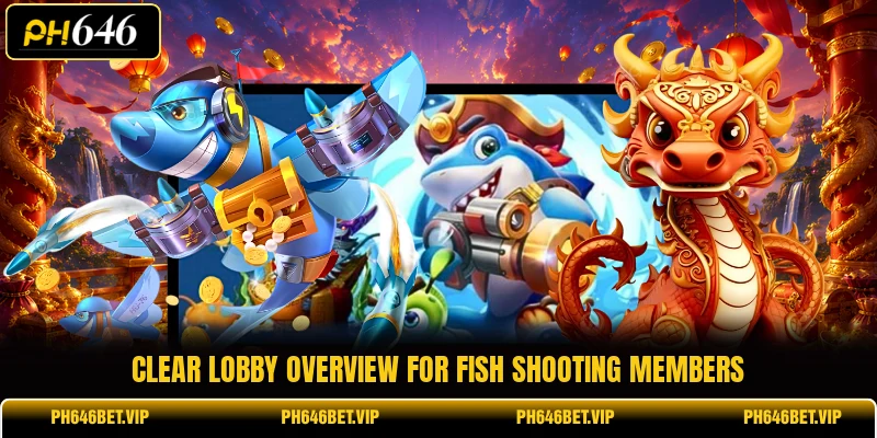 Clear lobby overview for Fish shooting members