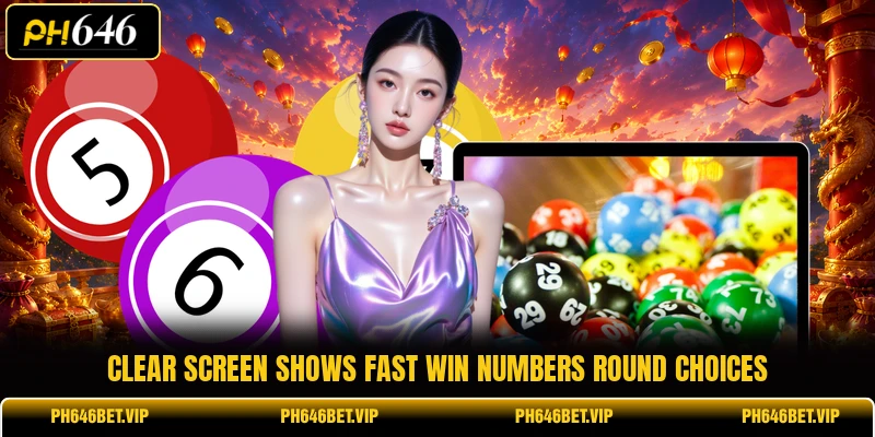 Clear screen shows Fast Win Numbers round choices