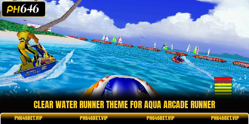 Clear water runner theme for Aqua Arcade Runner