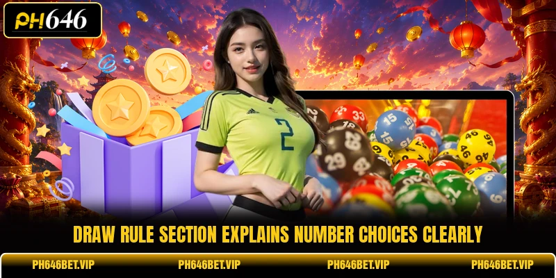 Draw rule section explains number choices clearly