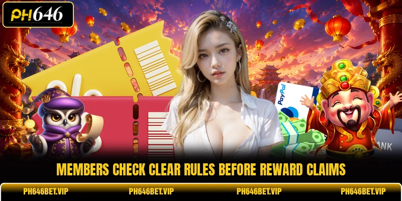 Members check clear rules before reward claims