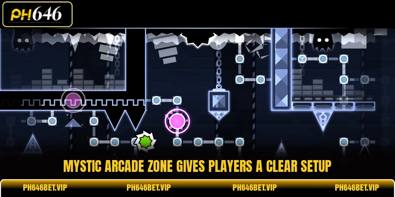 Mystic Arcade Zone gives players a clear setup