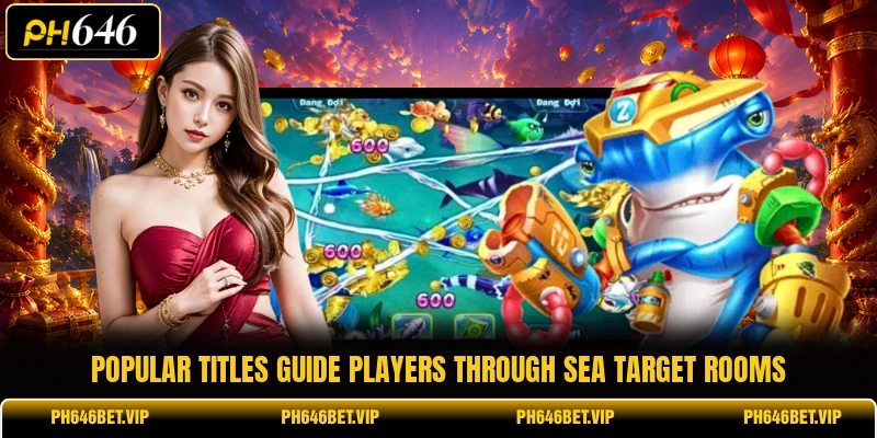 Popular titles guide players through sea target rooms