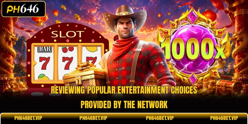 Reviewing popular entertainment choices provided by the network