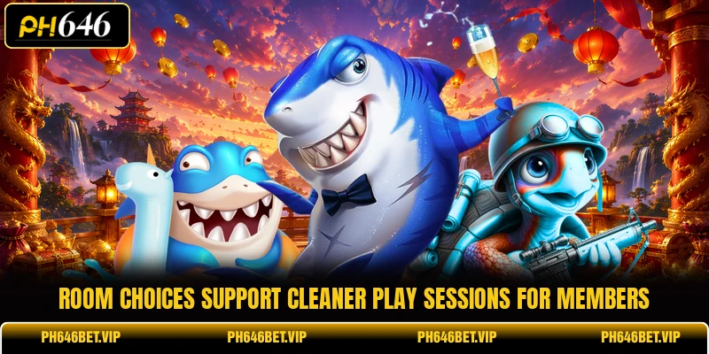 Room choices support cleaner play sessions for members