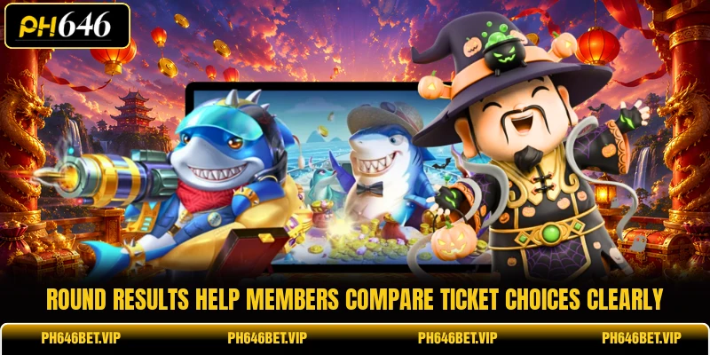 Round results help members compare ticket choices clearly