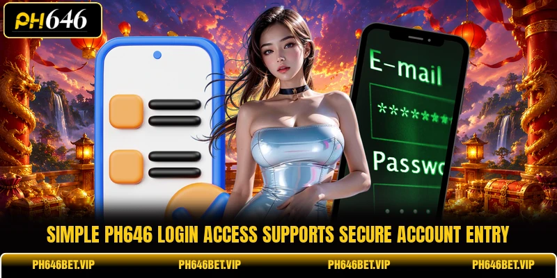 Simple PH646 login access supports secure account entry