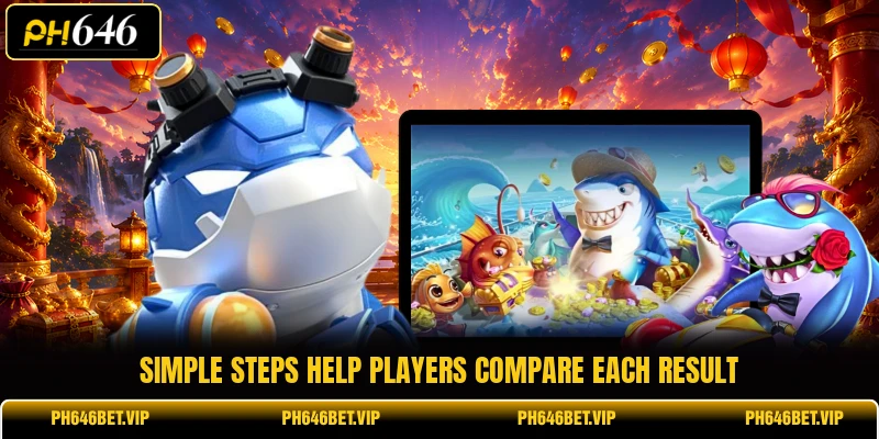 Simple steps help players compare each result
