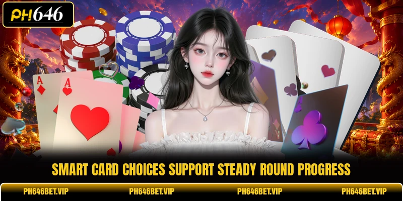 Smart card choices support steady round progress