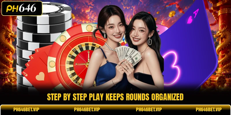Step by step play keeps rounds organized